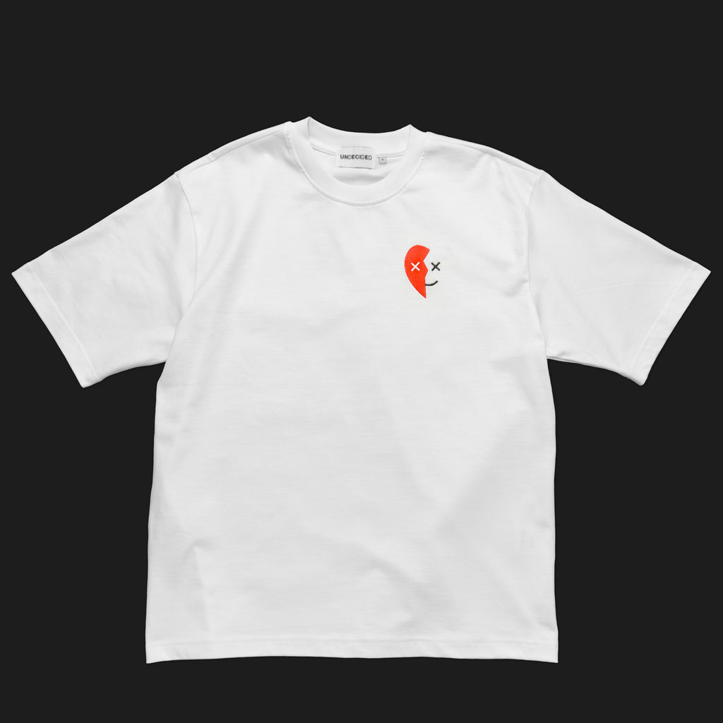 T-shirt blanc "Coeur brisé"